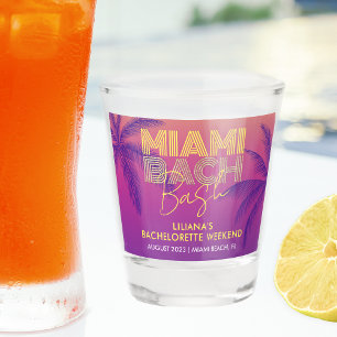 Verre A Shot Enterrement de vie de jeune fille à Miami Beach