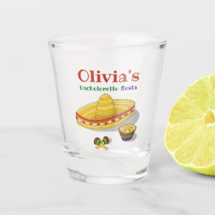 Verre A Shot Enterrement de vie de jeune fille à thème fiesta m