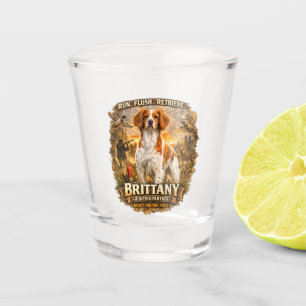 Verre A Shot Épagneul Breton