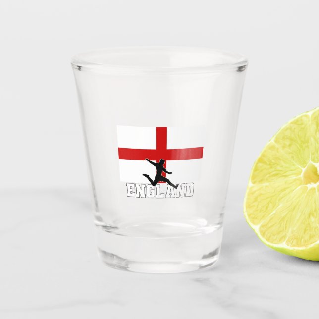 Verre A Shot Équipe nationale d'Angleterre de football Soccer (Devant)