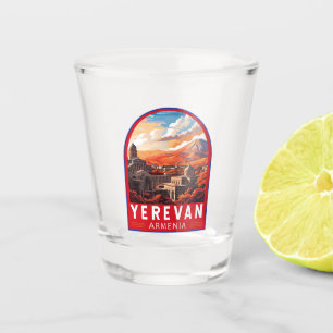 Verre A Shot Erevan Arménie Travel Art Vintage