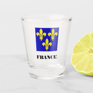 Verre A Shot Étendard Royal Français Médiéval Fidélité Héraldiq