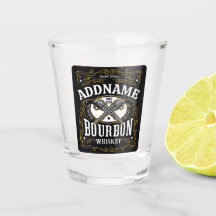 Étiquette de bourbon personnalisée pour fusils vin