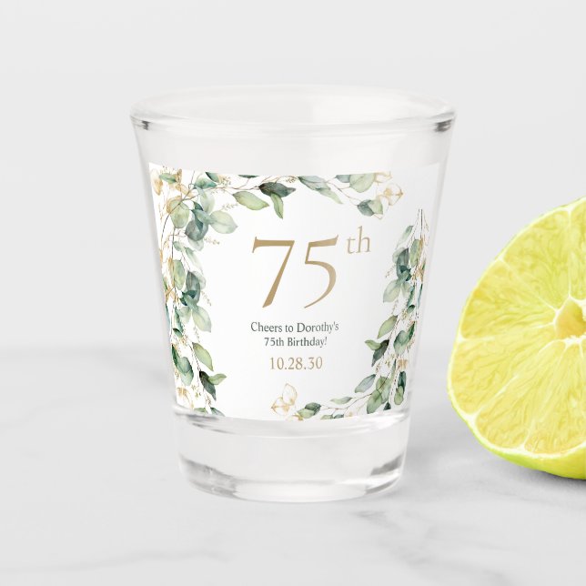 Verre A Shot Eucalyptus pour 75e anniversaire (Devant)