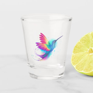 Verre A Shot Exotic Rainbow Hummingbird