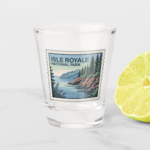Verre A Shot Explorez le côté sauvage de l'île Royale Timbre