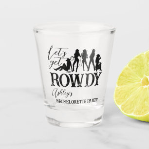 Verre A Shot Faisons-en une fête de bachelorette cowdy sur mesu