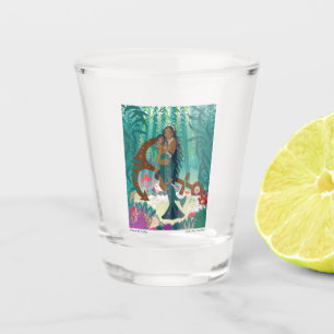 Verre A Shot Famille de sirènes (peau et yeux bruns)