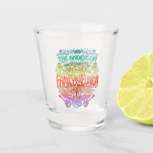 Verre A Shot Family Reunion Band Retro les années 70 Concert Lo