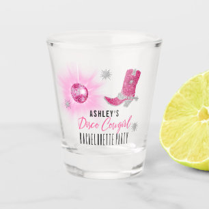 Verre A Shot Faux Parties scintillant Disco Rose Cowgirl Bachel