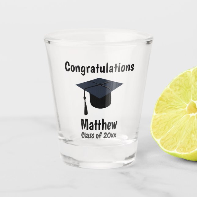 Verre A Shot Félicitations à la Graduate School (Devant)