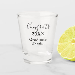 Verre A Shot Félicitations simples pour la remise des diplômes