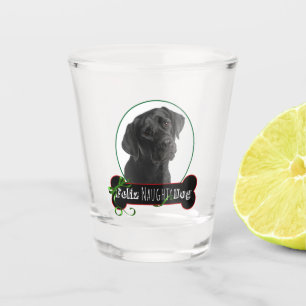 Verre A Shot Feliz Naughty Black Lab