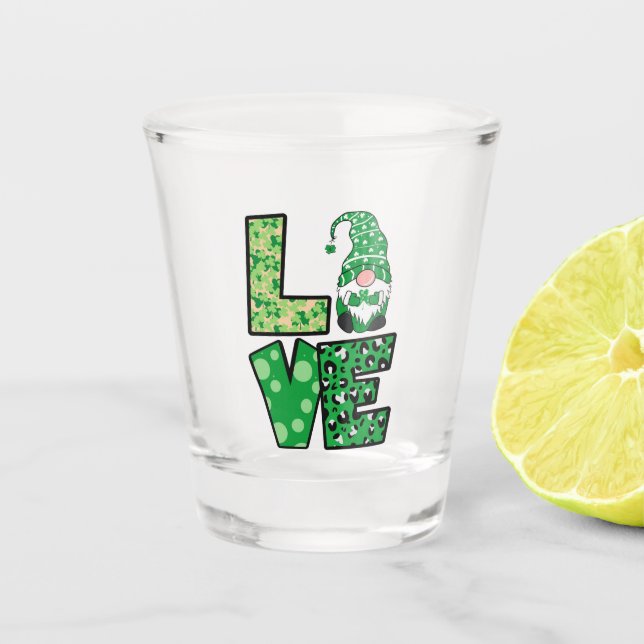 Verre A Shot Festive Love Gnome (Devant)