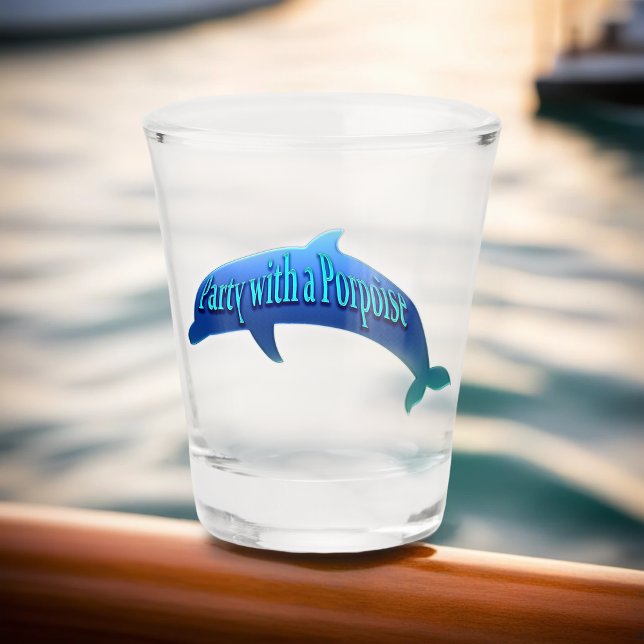Verre A Shot Fête Avec Un Marsouin (Créateur téléchargé)