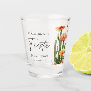 Verre A Shot Fête de cactus Floral Lavage de Noces