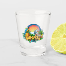 Verre A Shot Fête de plage ambiance estivale