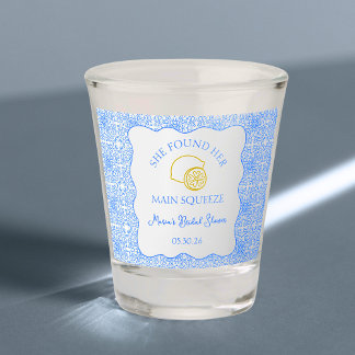 Verre A Shot Fête des mariées principale Squeeze Carreaux bleu 