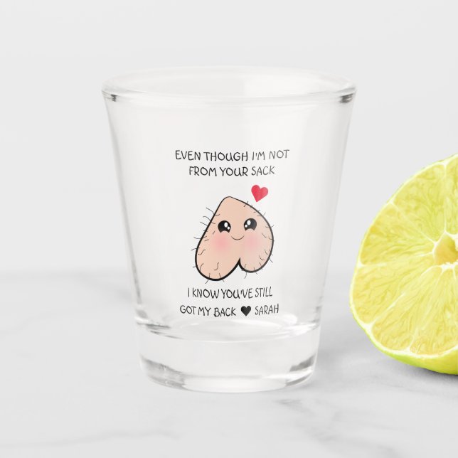 Verre A Shot Fête des pères papa pas drôle (Devant)