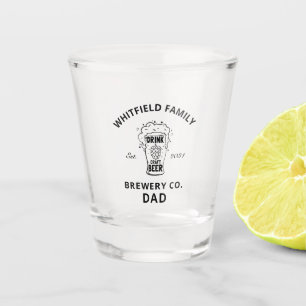 Verre A Shot Fête des pères personnalisée de réunion familiale
