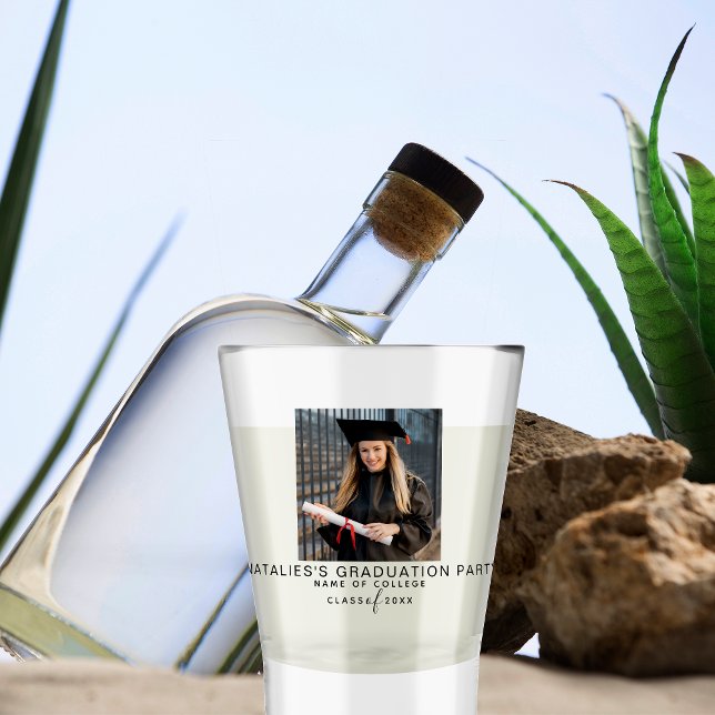 Verre A Shot Fête D'Études Supérieures Personnalisées Pour Les  (Créateur téléchargé)
