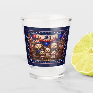 Verre A Shot Fête du 4 juillet pour le 250e anniversaire de l'a