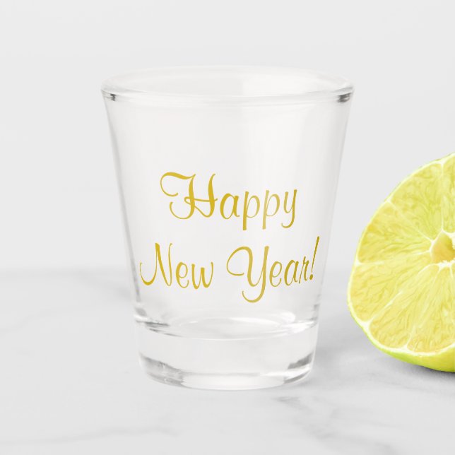 Verre A Shot Fête du Nouvel An (Devant)