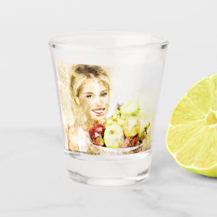 Verre A Shot Fille aux fruits