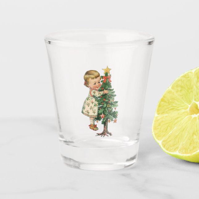 Verre A Shot Fille de Noël (Devant)