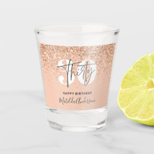 Verre A Shot Fille parties scintillant scintillante moderne 30e