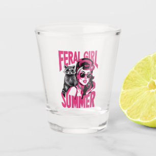 Verre A Shot Fille sauvage vintage été Opossum Drôle Raton lave