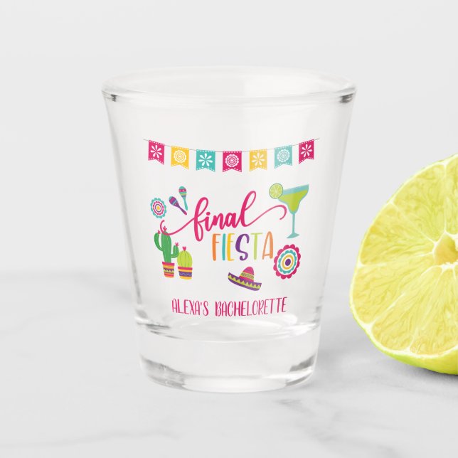 Verre A Shot Finale Fiesta Bachelorette Party Shot Glass (Devant)
