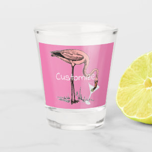 Verre A Shot Flamant rose Boire Martini Thunder_Cove