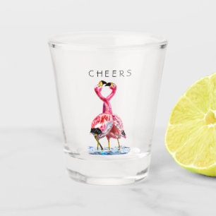 Verre A Shot Flamant rose de tango - À la fois
