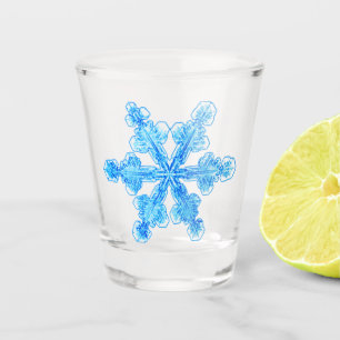 Verre A Shot Flèche de neige Blue Winter