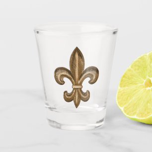 Verre A Shot Fleur de Lis