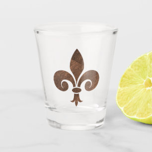 Verre A Shot Fleur De Lis Cuivre