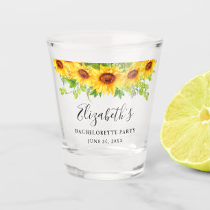 Verre A Shot Fleur de soleil Fleur de verdure Floral Bacheloret
