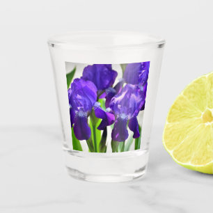 Verre A Shot Fleur d'Iris pourpre