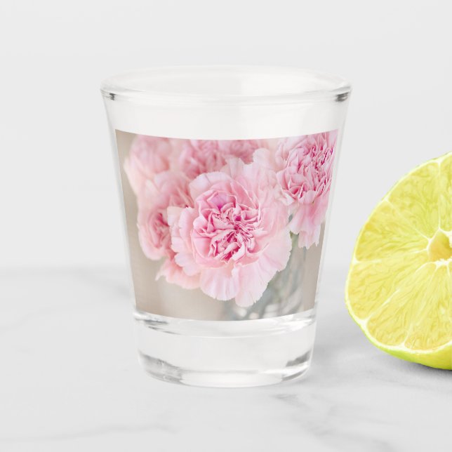 Verre A Shot Fleurs roses roses (Devant)