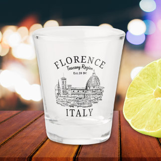Verre A Shot Florence Italy Tuscany Region Vintage Landscape