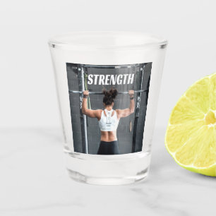 Verre A Shot Force physique Femmes Muscle Worth Motivation