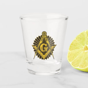 Verre A Shot Freemason