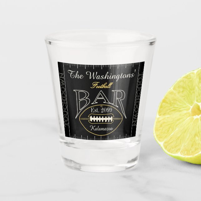 Verre A Shot Fun American Football Bar Drinkware (Devant)