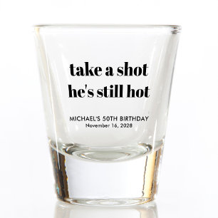 Verre A Shot Funny 50e anniversaire