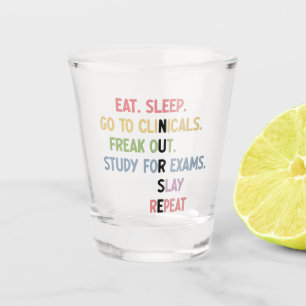 Verre A Shot Funny Nurse School Student Future Nurse Cadfts