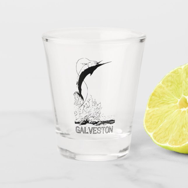 Verre A Shot Galveston, TX Pêche sportive (Devant)