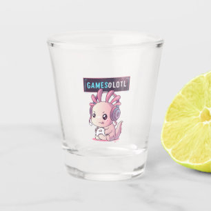 Verre A Shot Gamesolotl - Axolotl Joueur