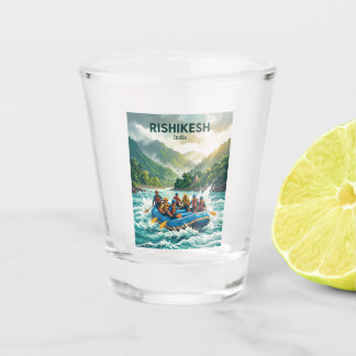 Verre A Shot Gange, section de radeau de Rishikesh Inde