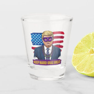 Verre A Shot Gardez Mardi Gras Grand Drôle Trump Mardi Gras 202